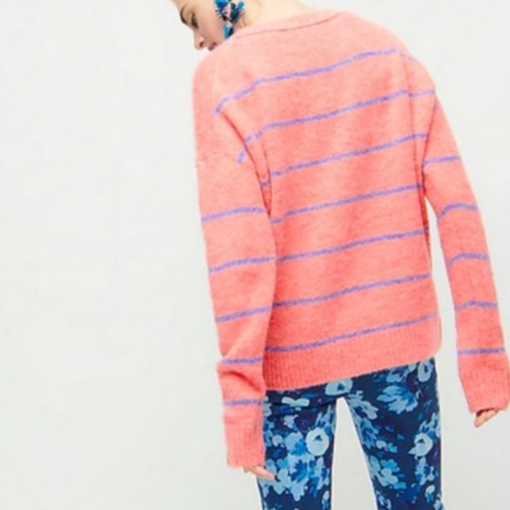 J. Crew Alpaca Blend Crew Neck Striped Sweater - Picture 7 of 12